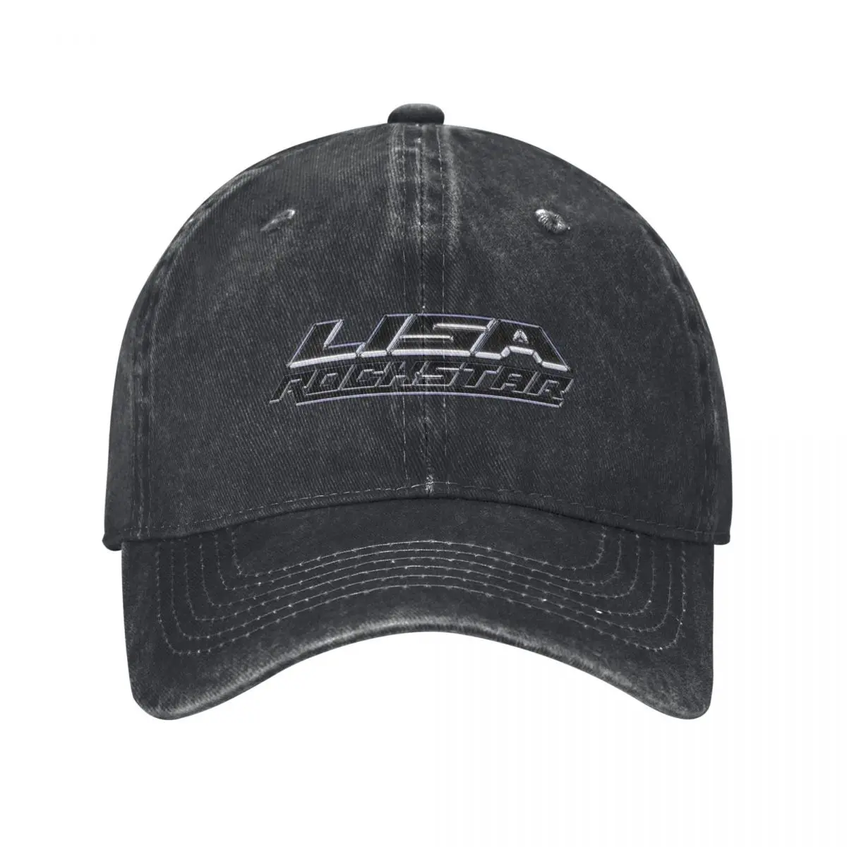 Lisa Black-Pinked Denim Baseball Cap Rockstared Comeback Singel Outdoor Gym Dad Hats Women Men Casual Sunscreen Baseball Caps 2