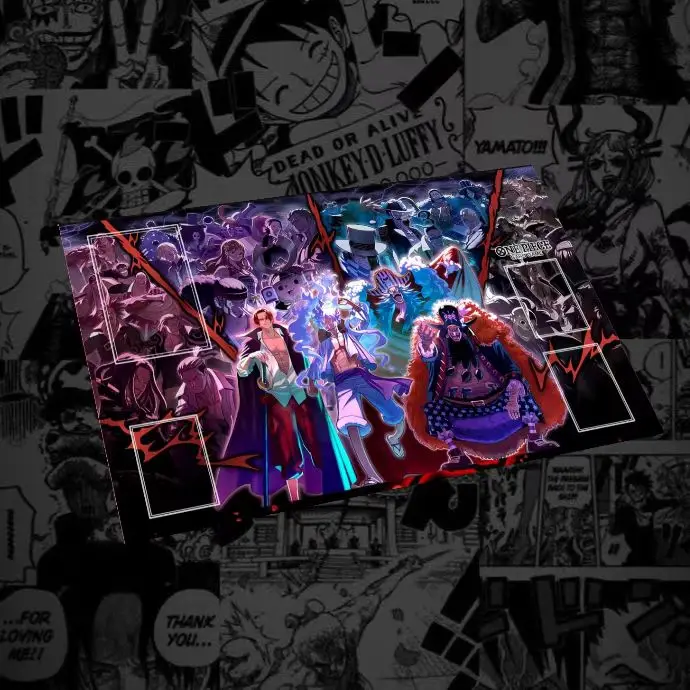 Hot One Piece Tcg Play Mat DIY Non-Slip Rubber Mat Anime Card Game Battlefield Desk Pad Kids Toy Gift Collection