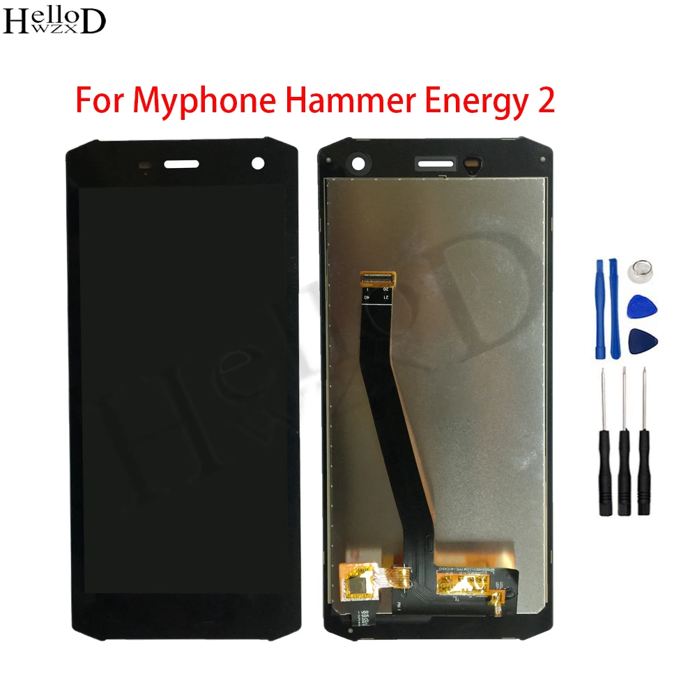 Wyświetlacz oryginalny LCD dla MyPhone Hammer Energy 2 ekran dotykowy Digitizer z ekranem do montaż LCD młotek _ - AliExpress