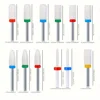 10pcs Ceramic Nail Drill Bits Set, Electric Manicure & Pedicure Milling Cutter, For Nail Polishing Machine 6
