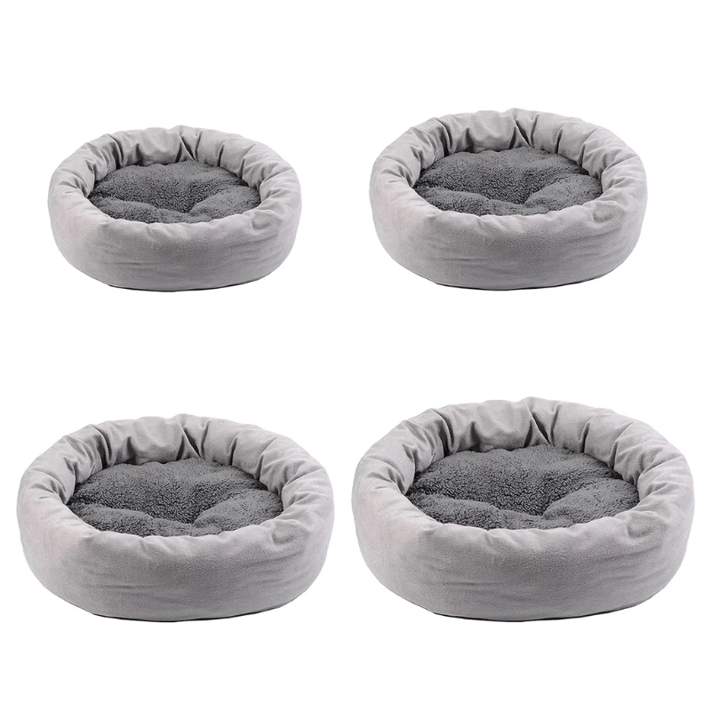 

Мягкая плюшевая кровать для домашних животных для кошек и собак, приподнятая кровать для кошек, самосогревающаяся, съемная, для