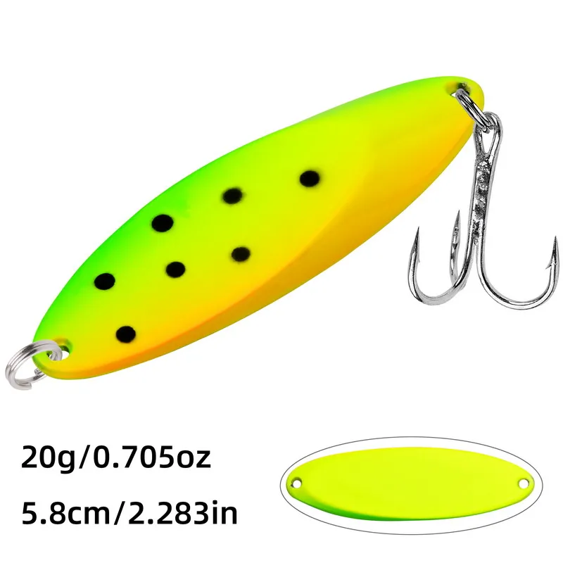 13 個金属スプーンルアー 65 グラム-35 グラムシャープトレブルフック