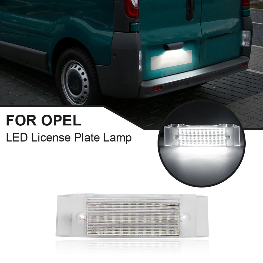 1PCSLEDLicenseNumberPlateLightForOpelVauxhallVivaroAB