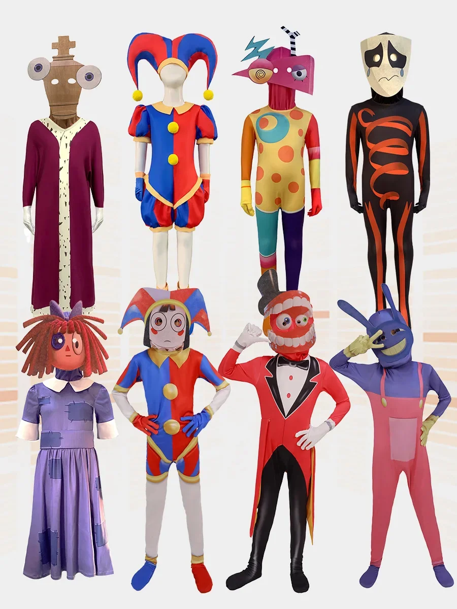 

Удивительный цифровой цирковой костюм, милый косплей, мультяшный аниме боди, одежда для взрослых и детей, забавный подарок на день рождения, реквизит для представлений