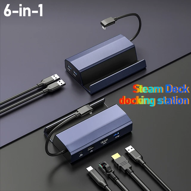 JSAUX Steam Deck Carrying Case + 6-in-1 Docking Station