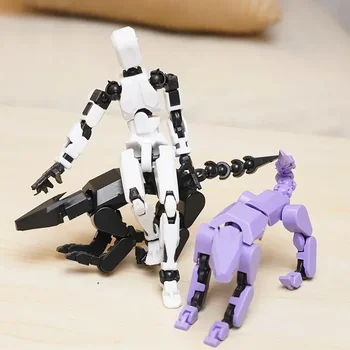 Robot di deformazione mobile multigiunto fai-da-te stampa 3D modello di corpo umano e giocattolo a forma di cane gioco genitore-figlio regalo per bambini
