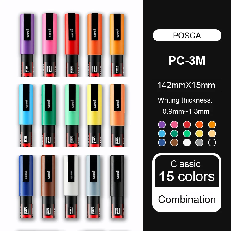 Uni Posca Paint Markers Set, Posca Art Markers Uni, Uni Posca Pen