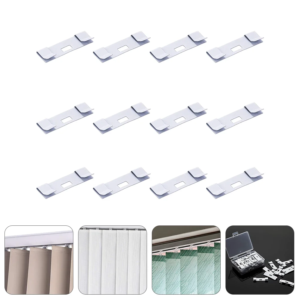 

12pcs Household Curtain Clip Accessories Vertical Blind Repair Tab Vane Savers