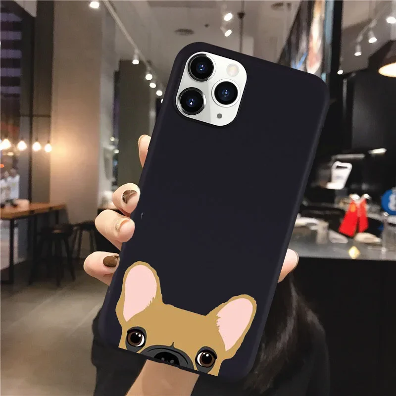 Adorable French Bulldog Poodle Border Collie Silicone Phone Case Cover