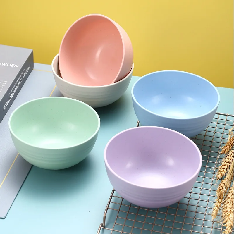 Cereal Bowls Unbreakable Wheat straw Bowls For Kitchen Eco Friendly