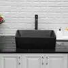 1 Pc Bathroom Container Sink Rectangular 19 "x15" Counter Over Black Ceramic Container Sink Art Basin 5