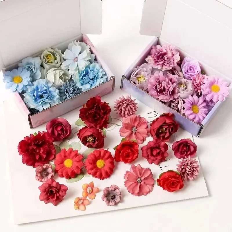 

Разноцветные смешанные искусственные цветы, Шелковая Роза, искусственные цветы для спальни, свадебный аксессуар