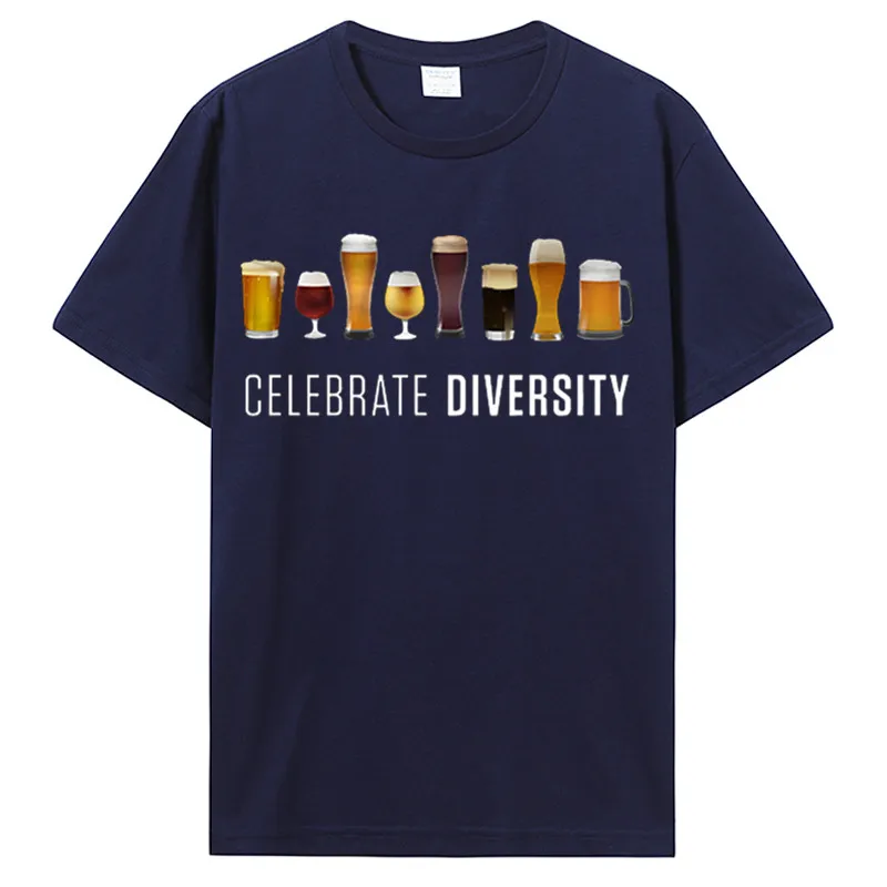 Fira mångfald män t-shirt Rolig bror sommar bomull t-shirt Ölover unisex tröja Oversized t-shirt Streetwear_voghion.com