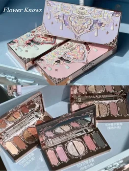 Flower Knows Butterfly Cloud Collar Collection 6Colors Eyeshadow Palette Matte Fine Shimmer Pearl Glitter Eye Face Palette