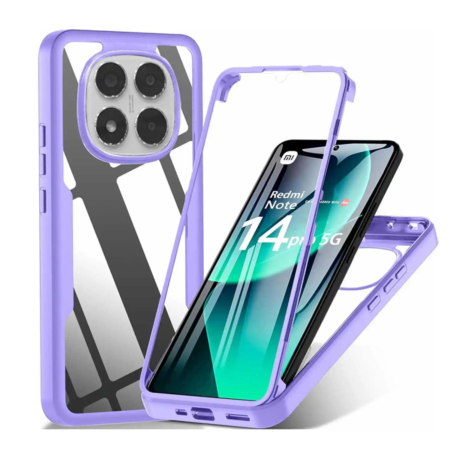 Durable 360° Full Body Case with Built-in Screen Protector Cover
