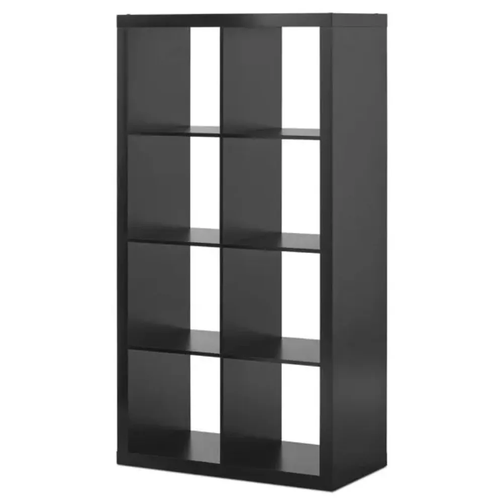 Homes 8-Cube Storage Organizer, White Texture/Rustic Gray/Solid Black/Tobacco Oak Optional 4