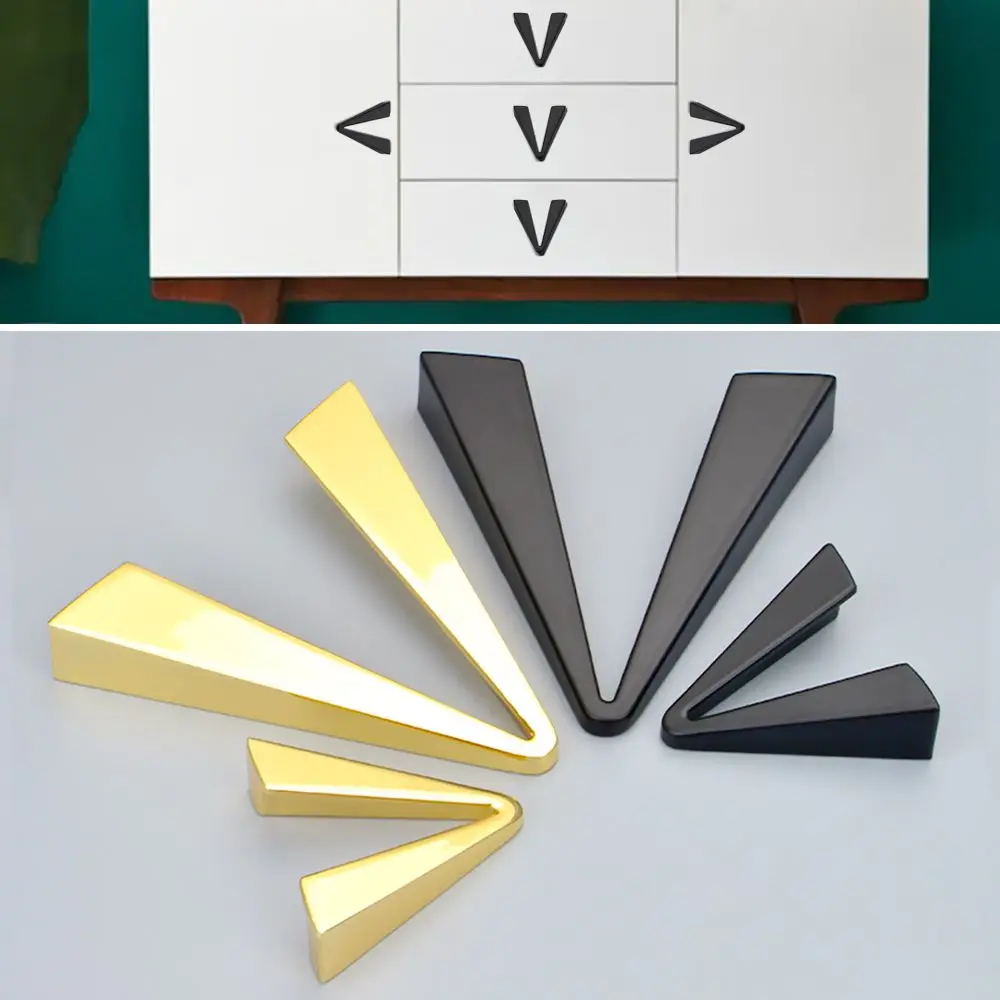 1PC V shaped Triangle Wardrobe Handle Drawer Kitchen Door Pulls