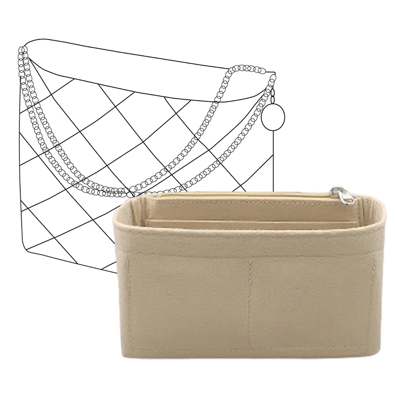 EverToner Felt Insert Organiser Bag For 22 Bag Organizer In Prevent Stain