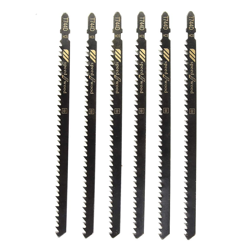 

5pcs Long Jigsaw Blades Professional T744D 6TPI 180mm Fast Down Cut For Wood Woodworking Equipment Power Tools