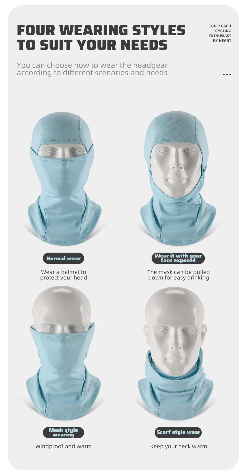 West Biking Sturmhaube Thermal Cycling Gesichts maske Kopf bedeckung Ski Fahrrad Motorrad wind dicht weich warm MTB Fahrrad Hut Kopf bedeckung – Detail 9