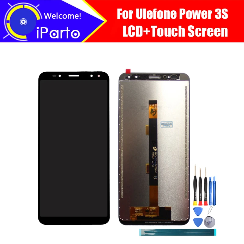 

6.0 inch Ulefone Power 3S LCD Display+Touch Screen Digitizer Assembly 100% Original New LCD+Touch Digitizer for Power 3S+Tools