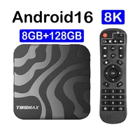 T95 Max 8GB 128GB Smart TV Box Android 16 Google Assistant Bluetooth 6.0 Dual Wifi 5G Wifi6 8K Ultra 4K Streaming Media Player