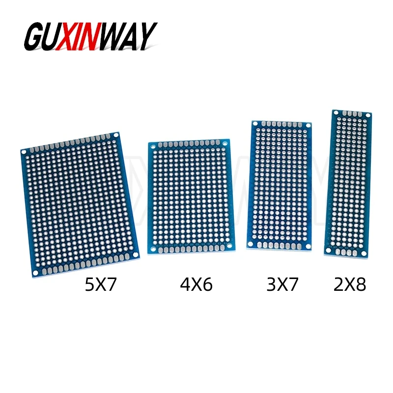 Enhanced DIY Electronic Kit with Double-Sided Blue Circuit Perfboards – Various Sizes