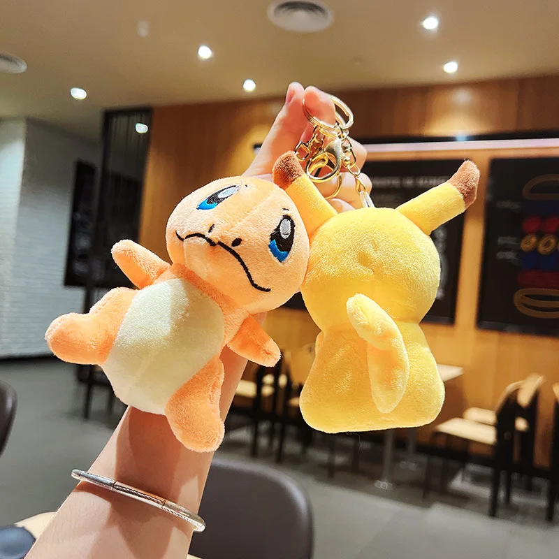 1 個アニメポケモンぬいぐるみキーホルダーピカチュウ Psyduck