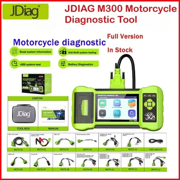 Strumenti diagnostici per moto per JDiag M300 Chiaro servizio guasto Codice guasto Stampa resistente per BMW Ducati Harley Honda Kawasaki