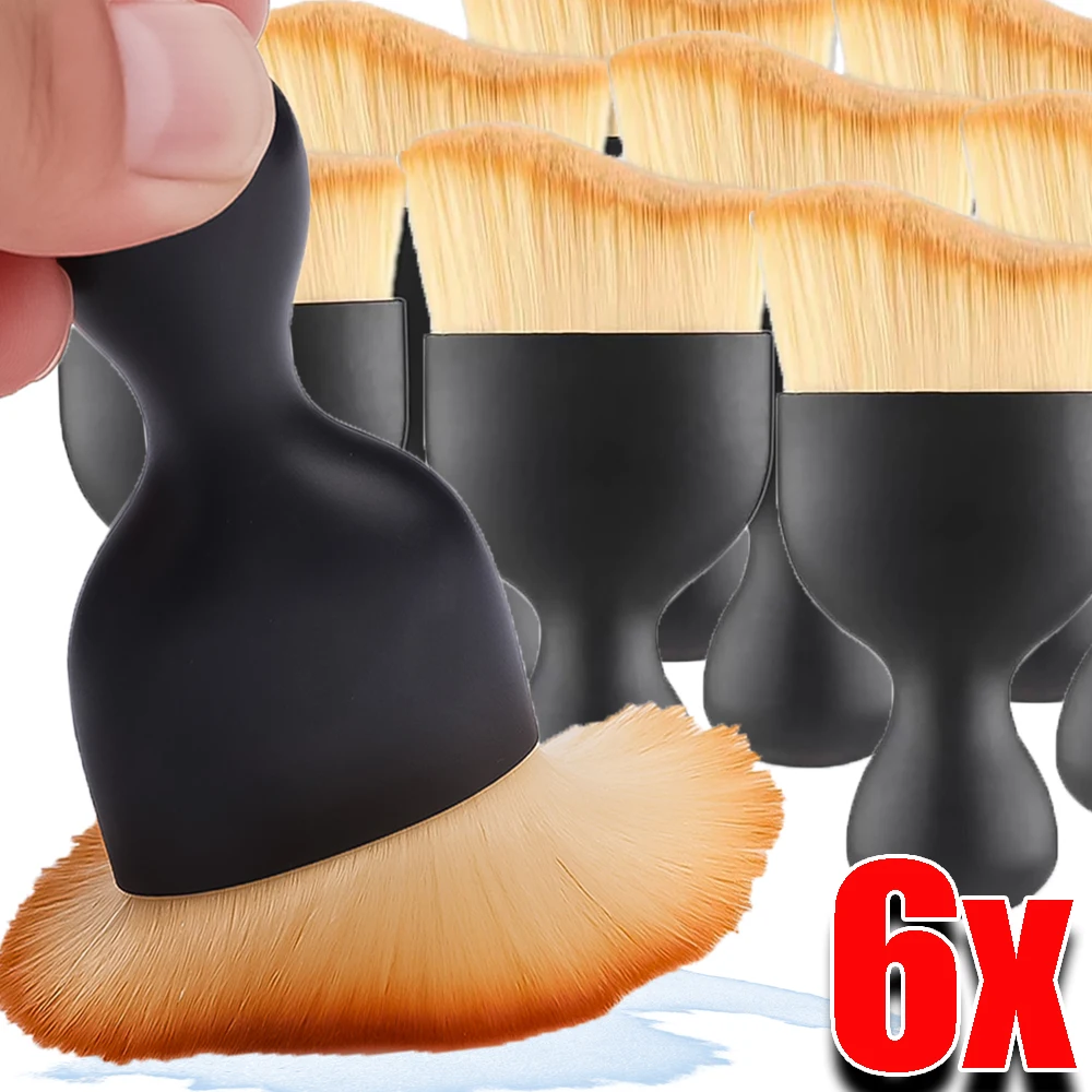 

6/1 шт., щётки для чистки салона автомобиля