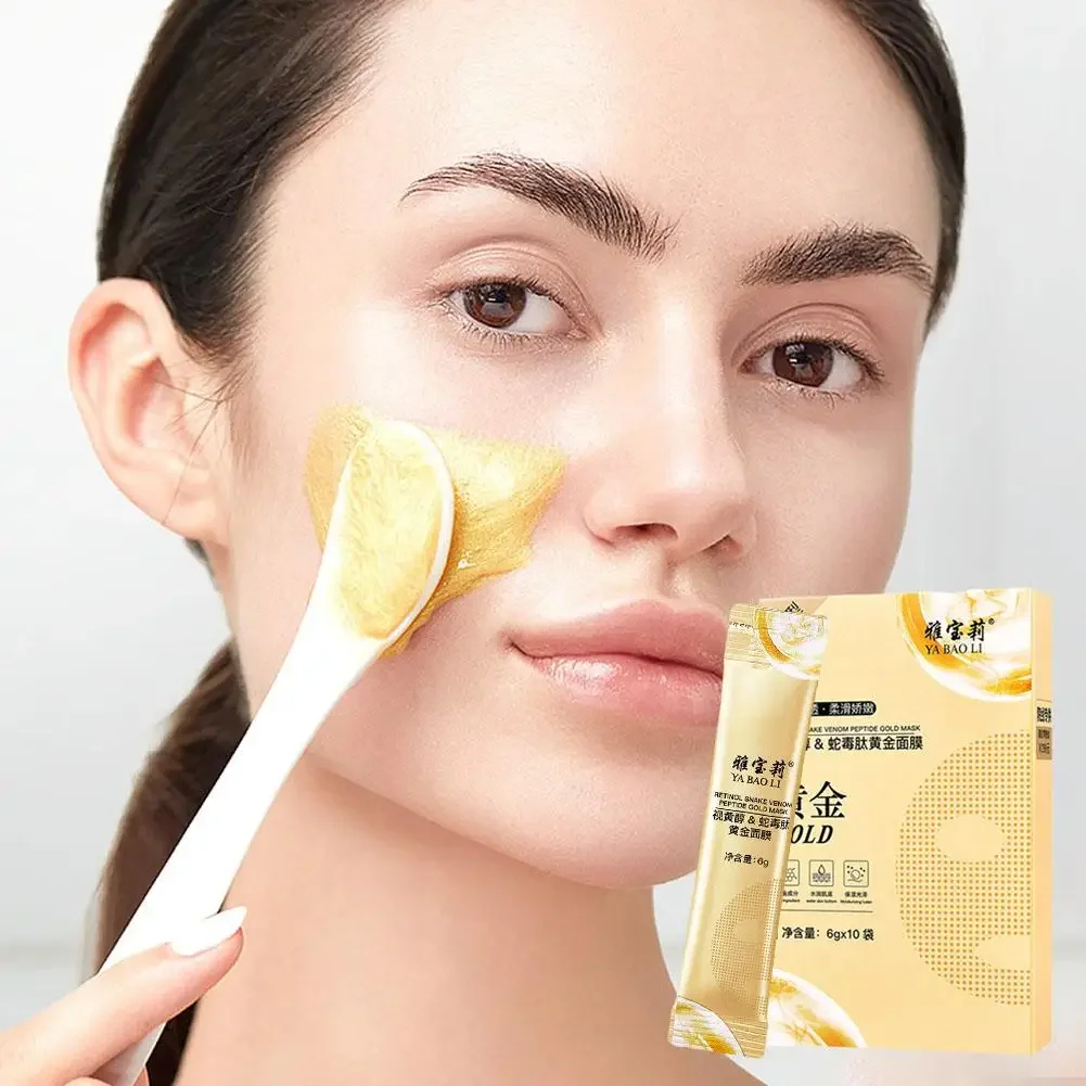 

Retinol Snake Gold Mask Moisturizing Rejuvenating Gold Peel off Masque Moisturizing Facial Anti-aging Oil Control Mask