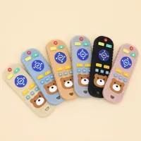 Children's silicone teething remote control baby mouthing period soothing teething teething remote control toys silicone teeth 1