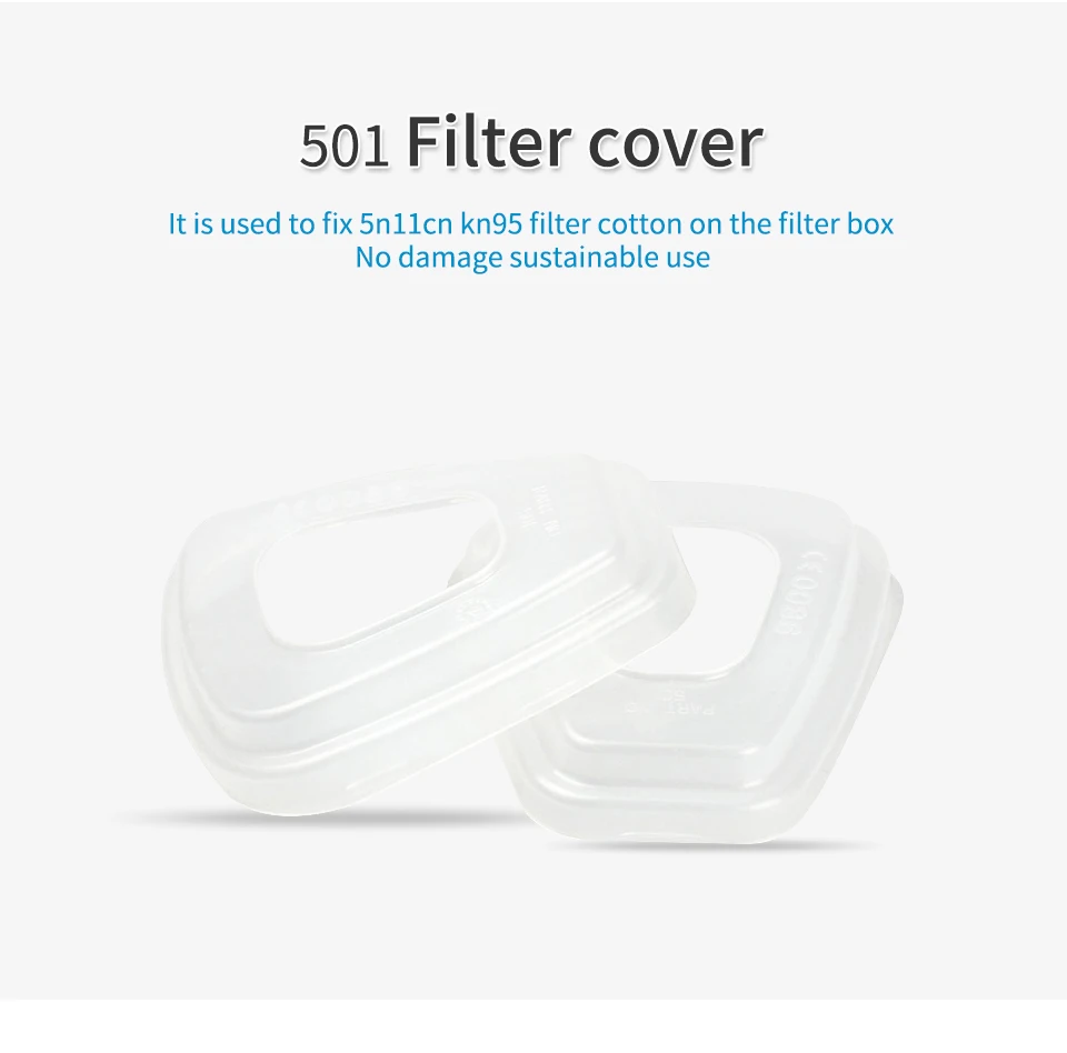 Lot de 50 Filtres à Charbon pour Masque Respiratoire - Protection Anti-Poussière