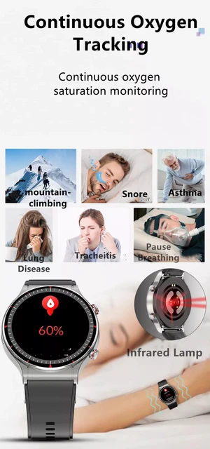 G08 Smart Watch Medical Grade Ecg Ppg Measurement Heart Rate Blood