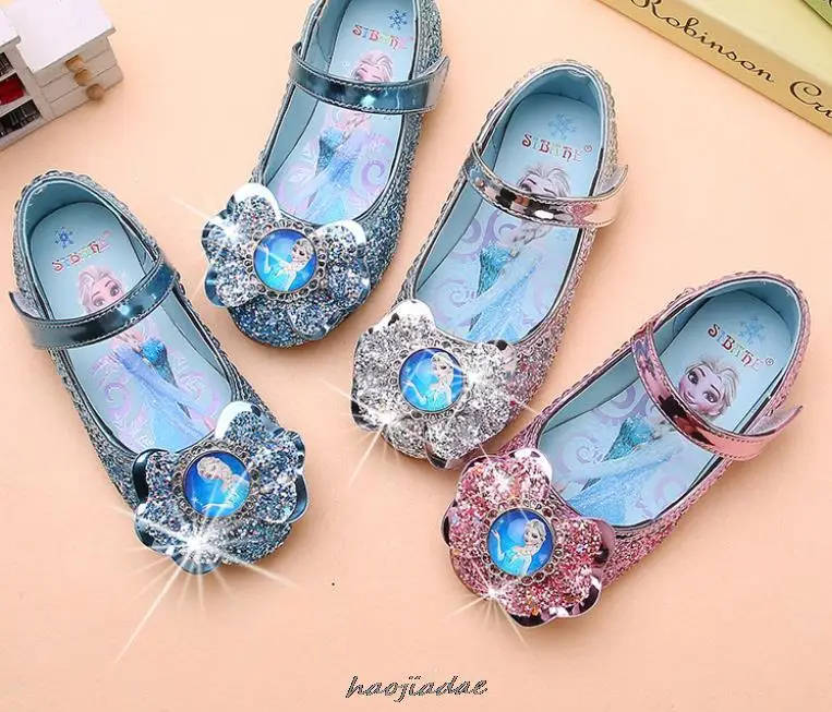 New Spring Autumn Girls Children's Flat Shoes Bow Princess Shoes Kids Leather Kids Soft Casual Outdoor Single