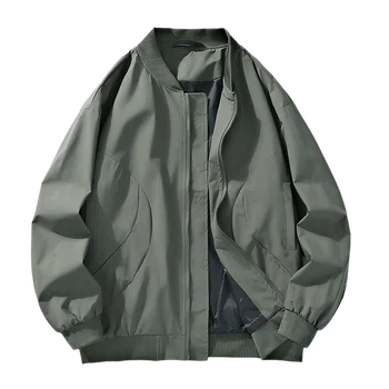 2025 Giacca da uomo primavera autunno uomo cappotto moda allentato giacca bomber da uomo abbigliamento da lavoro giacca cargo capispalla High Street 1