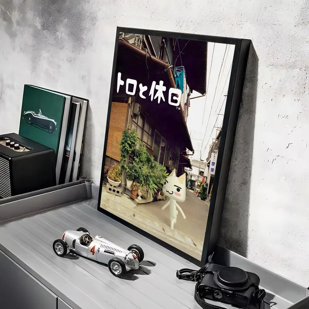 Klassisches Anime I_Inoue Toro-Poster mit süßer Katze, dekorative Wandkunst, Aufkleber, Wandbild, Fotodruck für Zuhause, Wohnzimmer, Flur, Dekoration – Detail 12