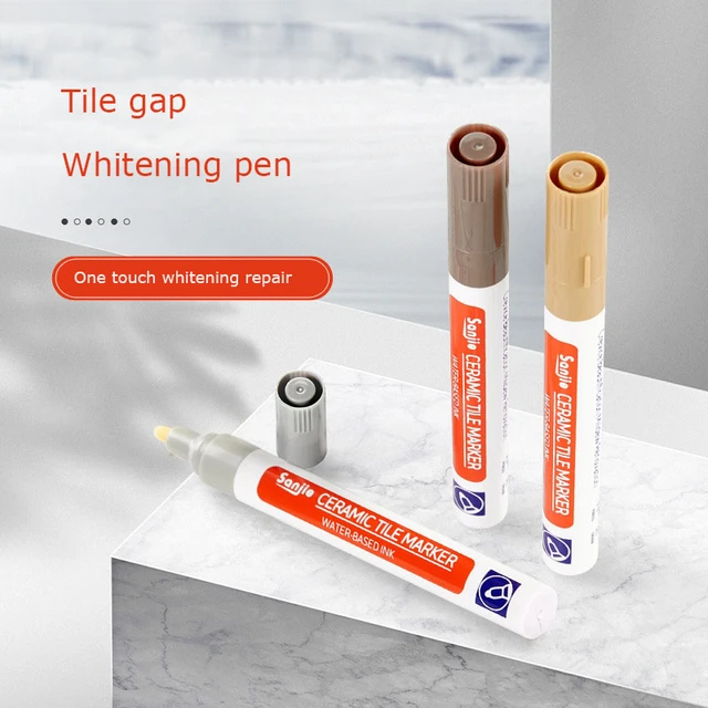 Pennarello per piastrelle impermeabile bianco pennarello per fughe penna per  cuciture a parete 10 colori opzionale