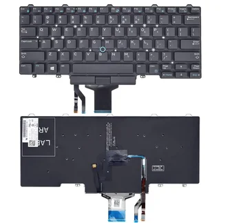 Tastiera portatile americana per Dell Latitude 5480 5490 E5450 E5470 E7450 E7470 0D19TR PK1313D4B05 PK1313D4B00 SN7230BL retroilluminata