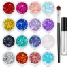 Wholesale Chunky sequin Body Glitter Gel For Face Glitter Makeup Perfect For Halloween Cosmetic Set 2