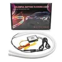 2Pcs RGB Led Guide Strip Headlight for Car Daytime Running Lights Turn Signal Bulb DRL Sequential Switchback 30cm/45cm/60cm APP - Image 3