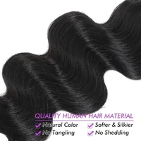 Extensions de cheveux humains Body Wave à clipser pour femmes, tête complète, vierge brésilienne, extension de cheveux à clipser, trame de 120 grammes, 8 pièces par ensemble 4