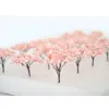 3pcs Miniature Iron Wire Trees Cherry Blossom Tree Diy Model Making Toys Architecture Building Materials for Diorama 4
