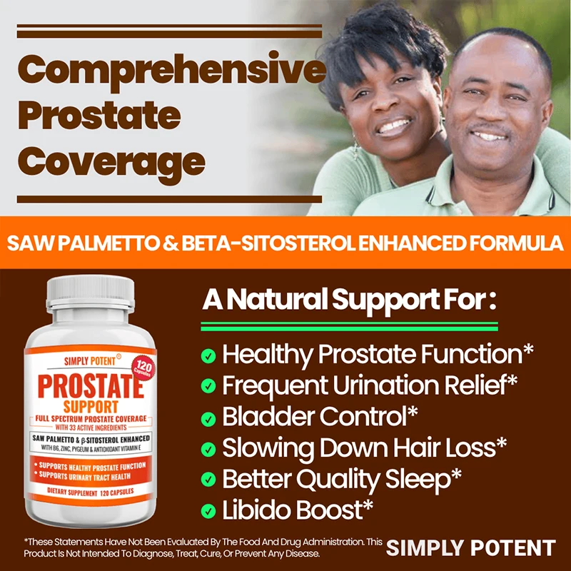 Capsules With 33 Active Ingredients To Support Healthy Prostate Function Urinary Tract Health