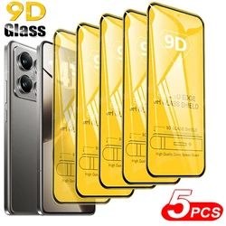 Premium 5 - Pack 9D HD Protective Glass Screen Protectors - 5 Pieces