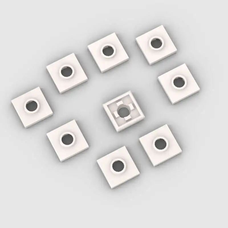 50 Stück kompatibel mit 27448 kleinen Bausteinen, Puzzle-Zubehör, 2x2 Drehteller-Spezialplatte zum Zusammenbauen