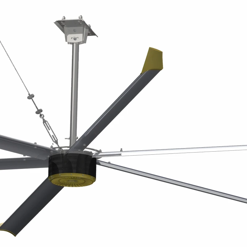 Big Ass Fan Manufacturers 12ft 16ft 18ft Commercial Warehouse Hotels Ventilation Hvls Fan Pmsm Industrial Ceiling Fan 3