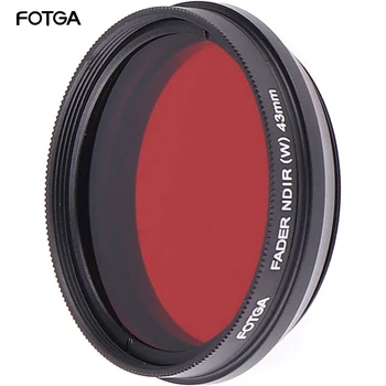 FOTGA 조정 가능한 적외선 필터, IR 패스, X-레이 렌즈 필터, 캐논 소니 DSLR 카메라용 가변 필터, 46mm, 49mm, 52mm, 55mm, 58mm, 62mm, 67mm, 72mm, 77mm, 82mm