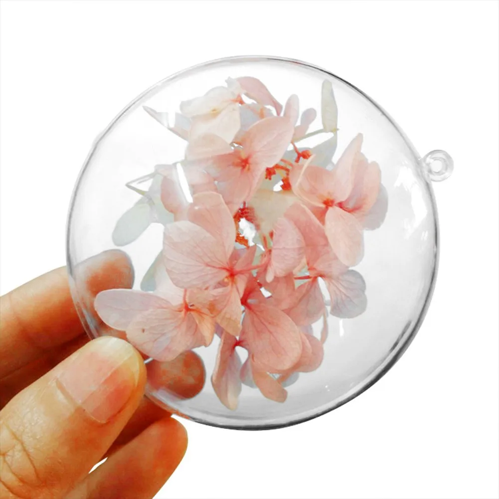 

7-11cm Oblate Shape Christmas Transparent Ball Christmas Tree Ornaments Wedding Party Garden DIY Decor Hanging Ornament 2022