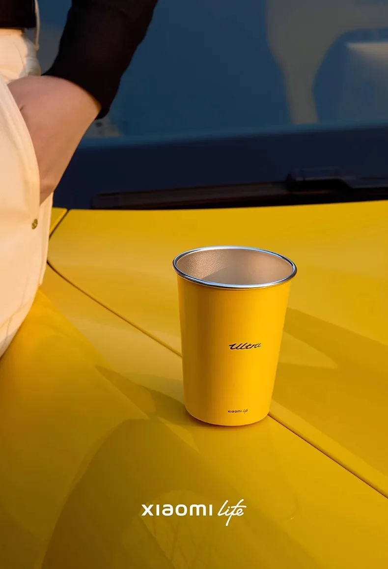Xiaomi Life Ultra Yellow 304 Stainless Steel Drinking Cup 350ML description image 5
